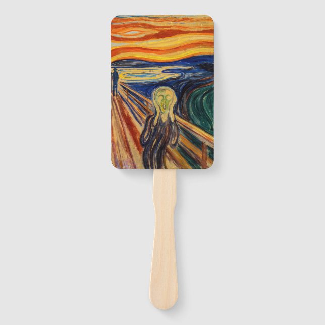 Edvard Munch - The Scream 1910 Hand Fan (Front)