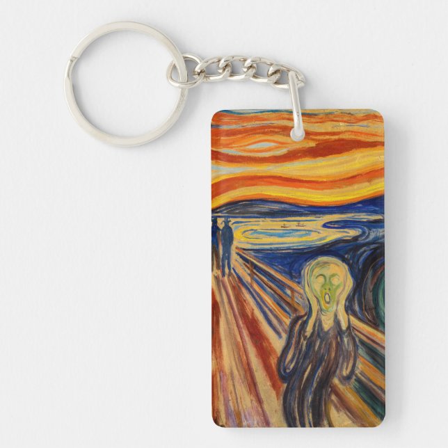 Edvard Munch - The Scream 1910 Key Ring (Front)