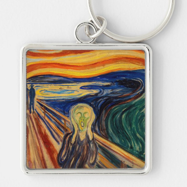 Edvard Munch - The Scream 1910 Key Ring (Front)