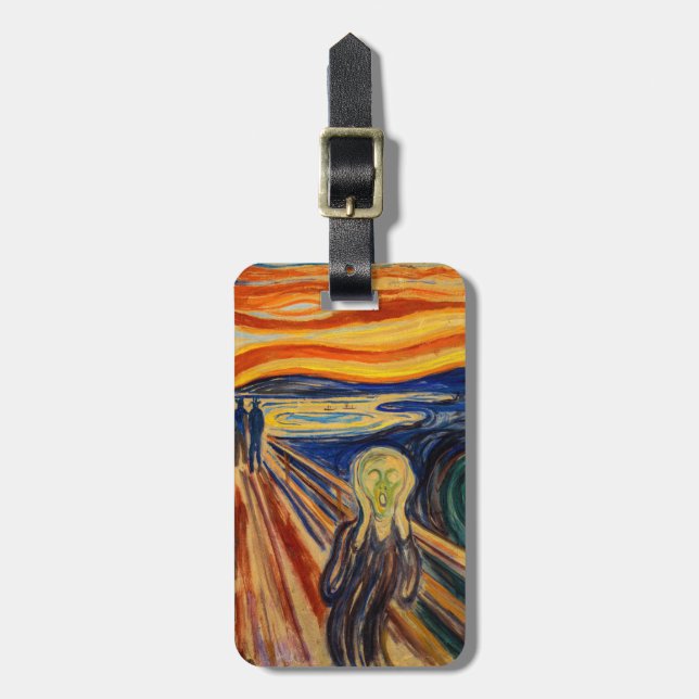 Edvard Munch - The Scream 1910 Luggage Tag (Front Vertical)