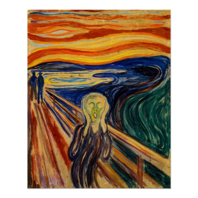Edvard Munch - The Scream 1910 Poster (Front)