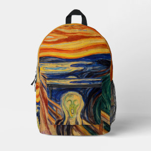 Edvard Munch - The Scream 1910 Printed Backpack