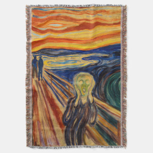 Edvard Munch - The Scream 1910 Throw Blanket
