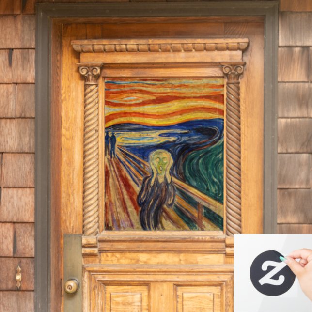 Edvard Munch - The Scream 1910 Window Cling (Home Door)