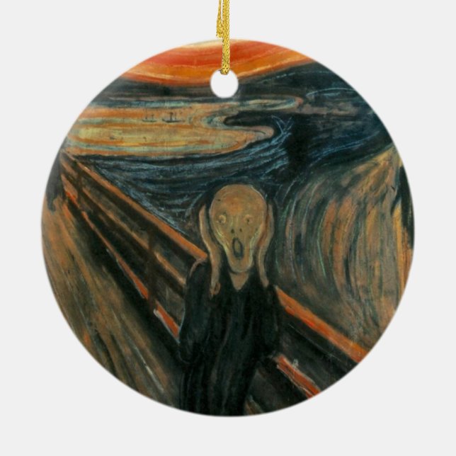 Edvard Munch - The Scream Ceramic Tree Decoration