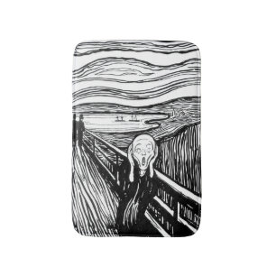 Edvard Munch - The Scream Lithography Bath Mat
