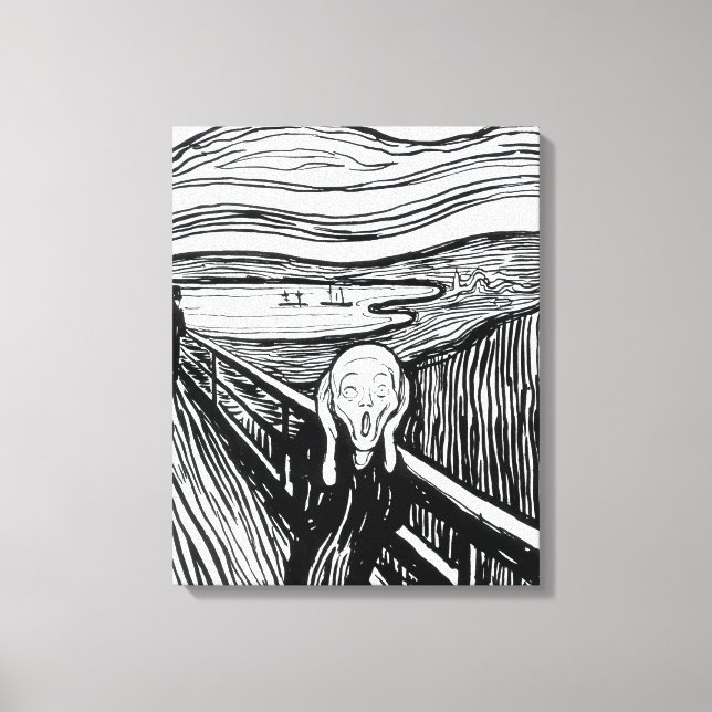 Edvard Munch - The Scream Lithography Canvas Print (Front)