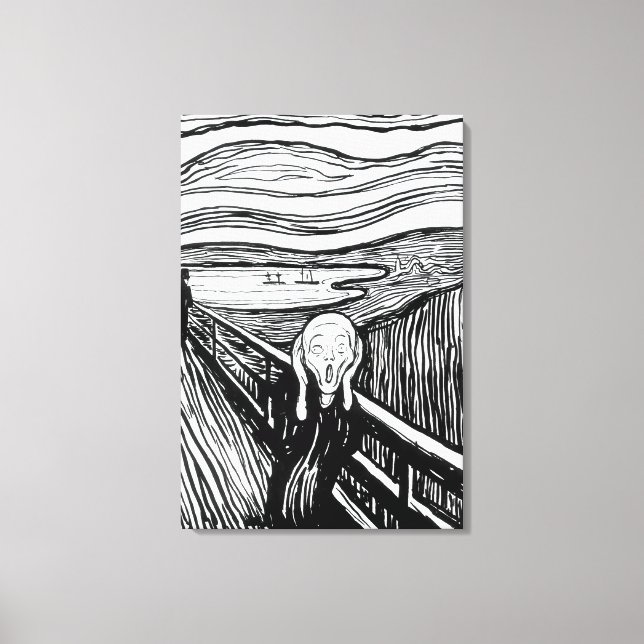Edvard Munch - The Scream Lithography Canvas Print (Front)