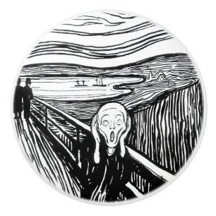 Edvard Munch - The Scream Lithography Ceramic Knob