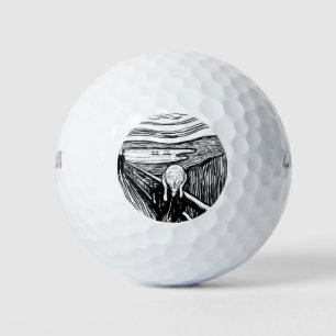 Edvard Munch - The Scream Lithography Golf Balls
