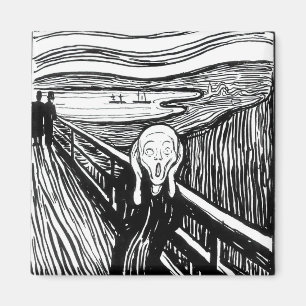 Edvard Munch - The Scream Lithography Magnet