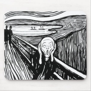 Edvard Munch - The Scream Lithography Mouse Mat
