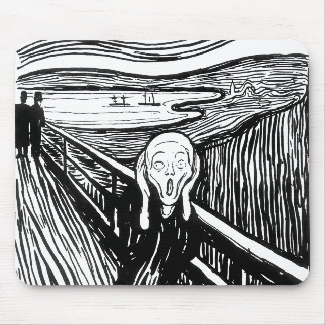Edvard Munch - The Scream Lithography Mouse Mat (Front)