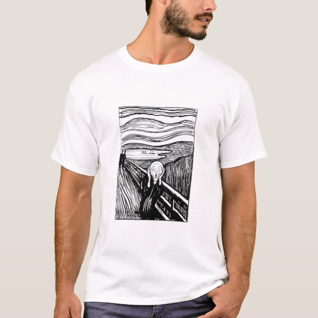 Edvard Munch - The Scream Lithography T-Shirt (Front)
