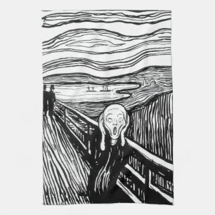 Edvard Munch - The Scream Lithography Tea Towel