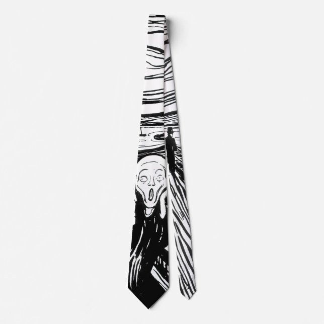 Edvard Munch - The Scream Lithography Tie (Front)