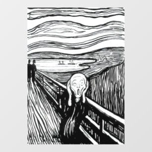 Edvard Munch - The Scream Lithography Window Cling