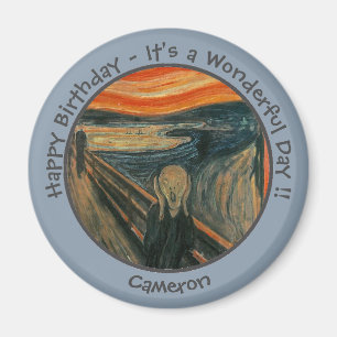 Edvard Munch The Scream Party Items Collection Magnet