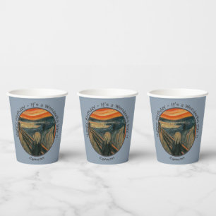 Edvard Munch The Scream Party Items Collection Paper Cups