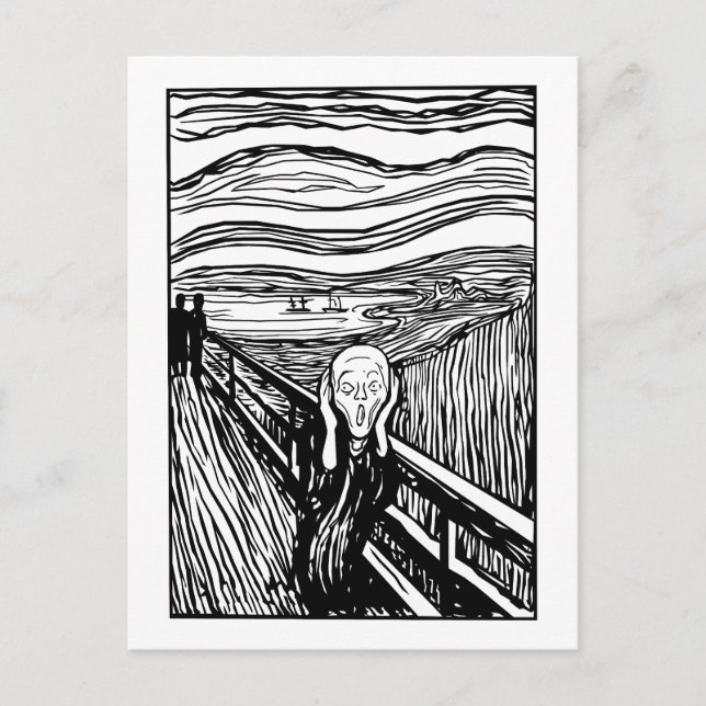 Edvard Munch The Scream Postcard (Front)