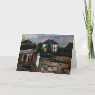 Edvard Munch - The Storm Card
