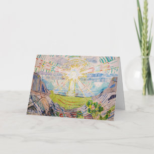 Edvard Munch - The Sun 1910 Card