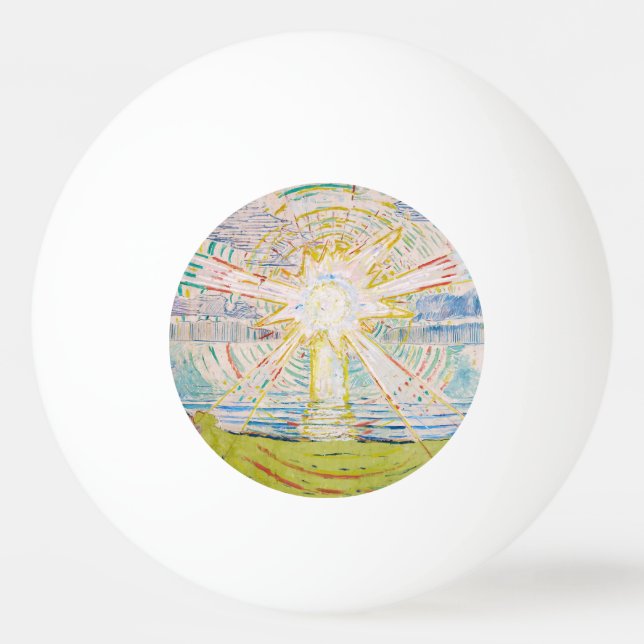 Edvard Munch - The Sun 1910 Ping Pong Ball (Front)