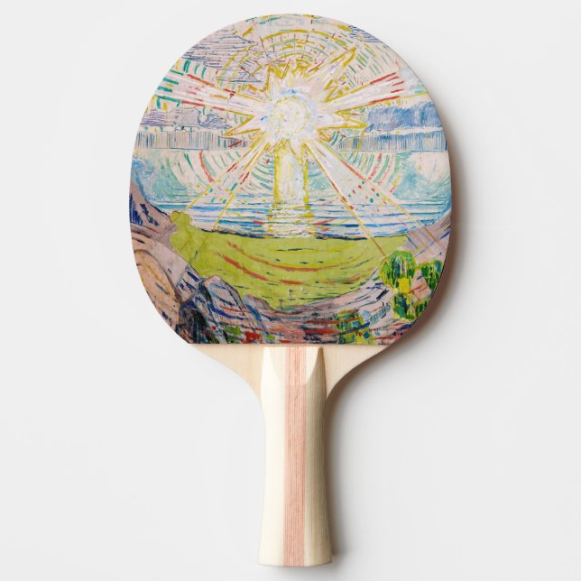 Edvard Munch - The Sun 1910 Ping Pong Paddle (Front)