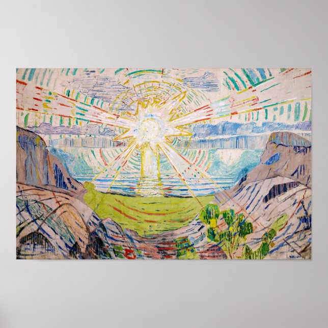 Edvard Munch - The Sun 1910 Poster (Front)