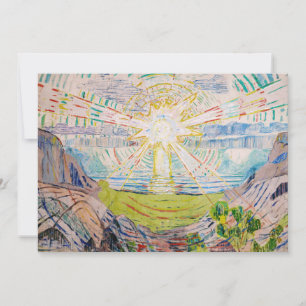 Edvard Munch - The Sun 1910 Thank You Card