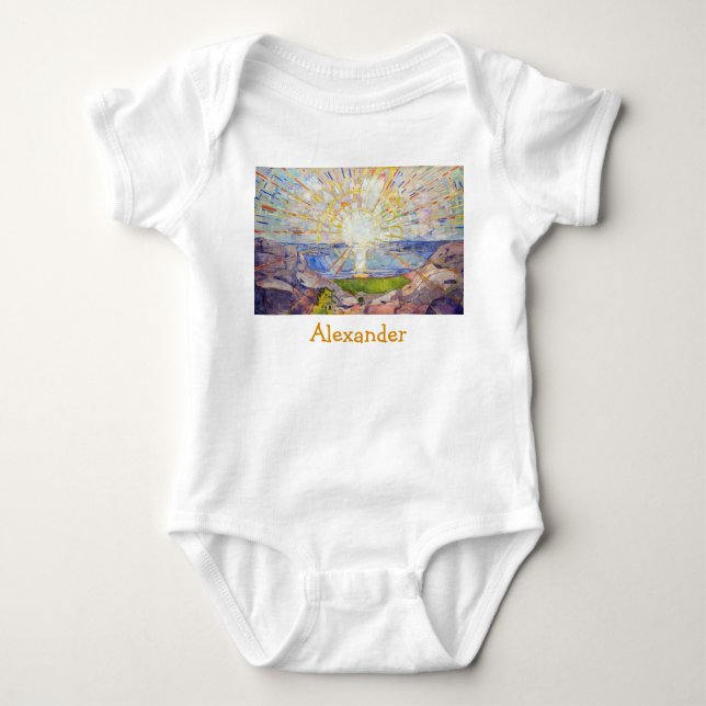 Edvard Munch - The Sun 1911 Baby Bodysuit (Front)