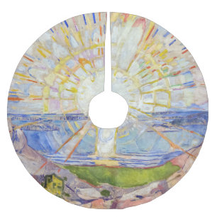 Edvard Munch - The Sun 1911 Brushed Polyester Tree Skirt