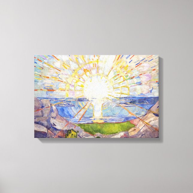 Edvard Munch - The Sun 1911 Canvas Print (Front)