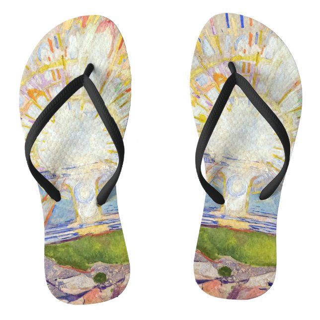 Edvard Munch - The Sun 1911 Flip Flops (Footbed)