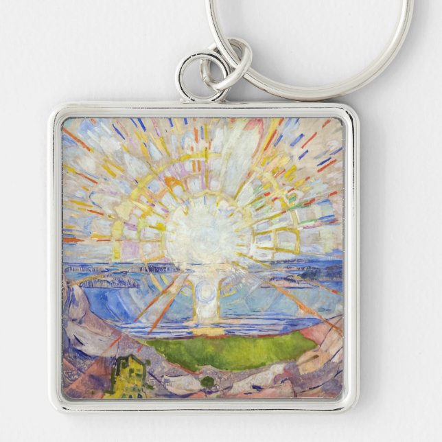 Edvard Munch - The Sun 1911 Key Ring (Front)