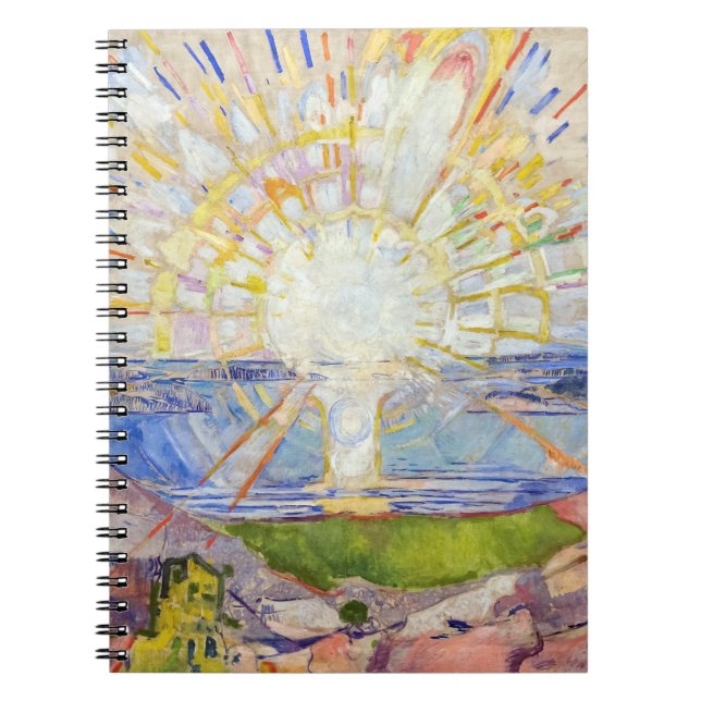 Edvard Munch - The Sun 1911 Magnetic Card Notebook (Front)