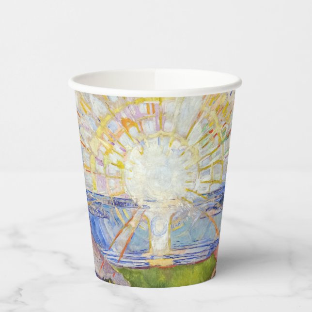 Edvard Munch - The Sun 1911 Paper Cups (Left)