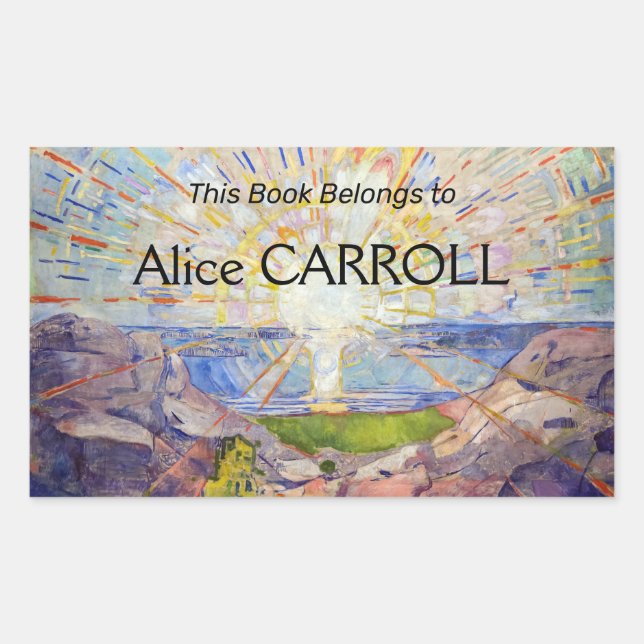 Edvard Munch - The Sun 1911 Rectangular Sticker (Front)