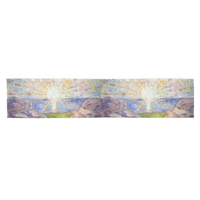 Edvard Munch - The Sun 1911 Short Table Runner (Horizontal)