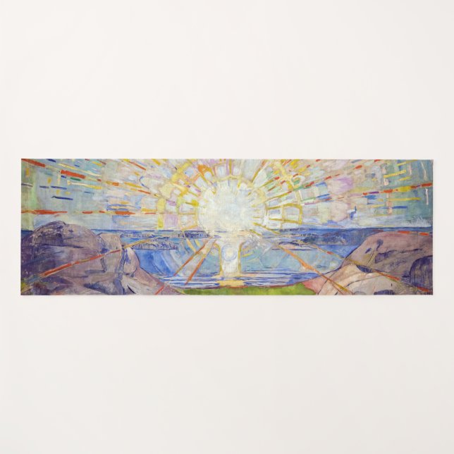 Edvard Munch - The Sun 1911 Yoga Mat (Front (Horizontal))