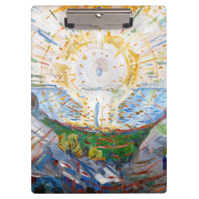 Edvard Munch - The Sun 1912 Clipboard (Front)