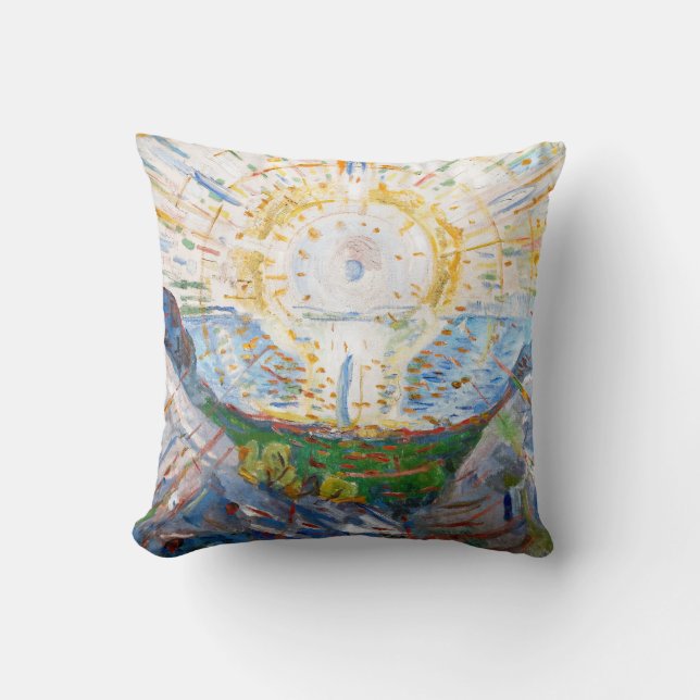 Edvard Munch - The Sun 1912 Cushion (Front)