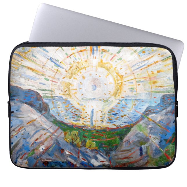 Edvard Munch - The Sun 1912 Laptop Sleeve (Front)