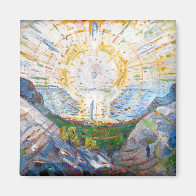 Edvard Munch - The Sun 1912 Magnet (Front)