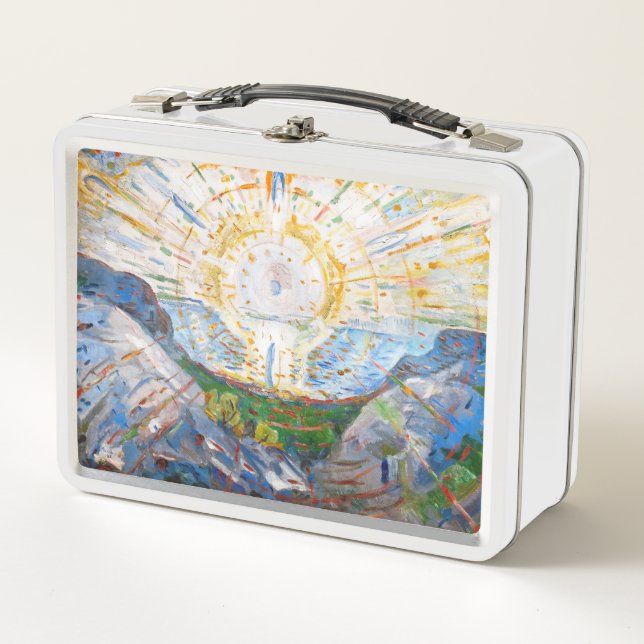Edvard Munch - The Sun 1912 Metal Lunch Box (Front)