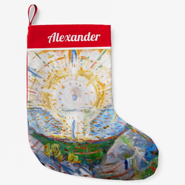 Edvard Munch - The Sun 1912 Small Christmas Stocking (Front)