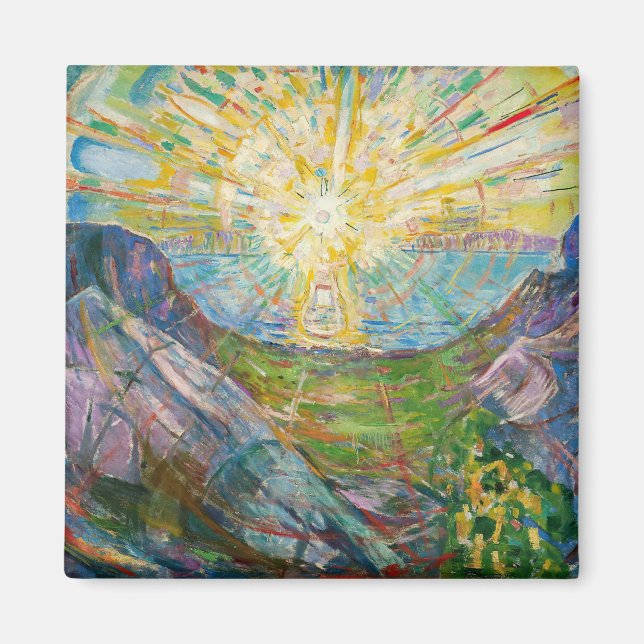 Edvard Munch - The Sun 1916 Magnet (Front)
