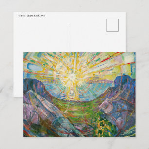 Edvard Munch - The Sun 1916 Postcard