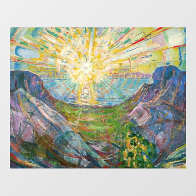 Edvard Munch - The Sun 1916 Window Cling (Sheet)