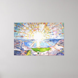 Edvard Munch - The Sun Canvas Print